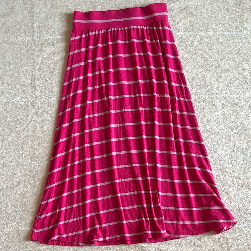 Cherokee Pink and White Striped Kids Skirt
